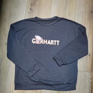 Highland Cow Western Graphic Crewneck – Gray – Men's Size L
